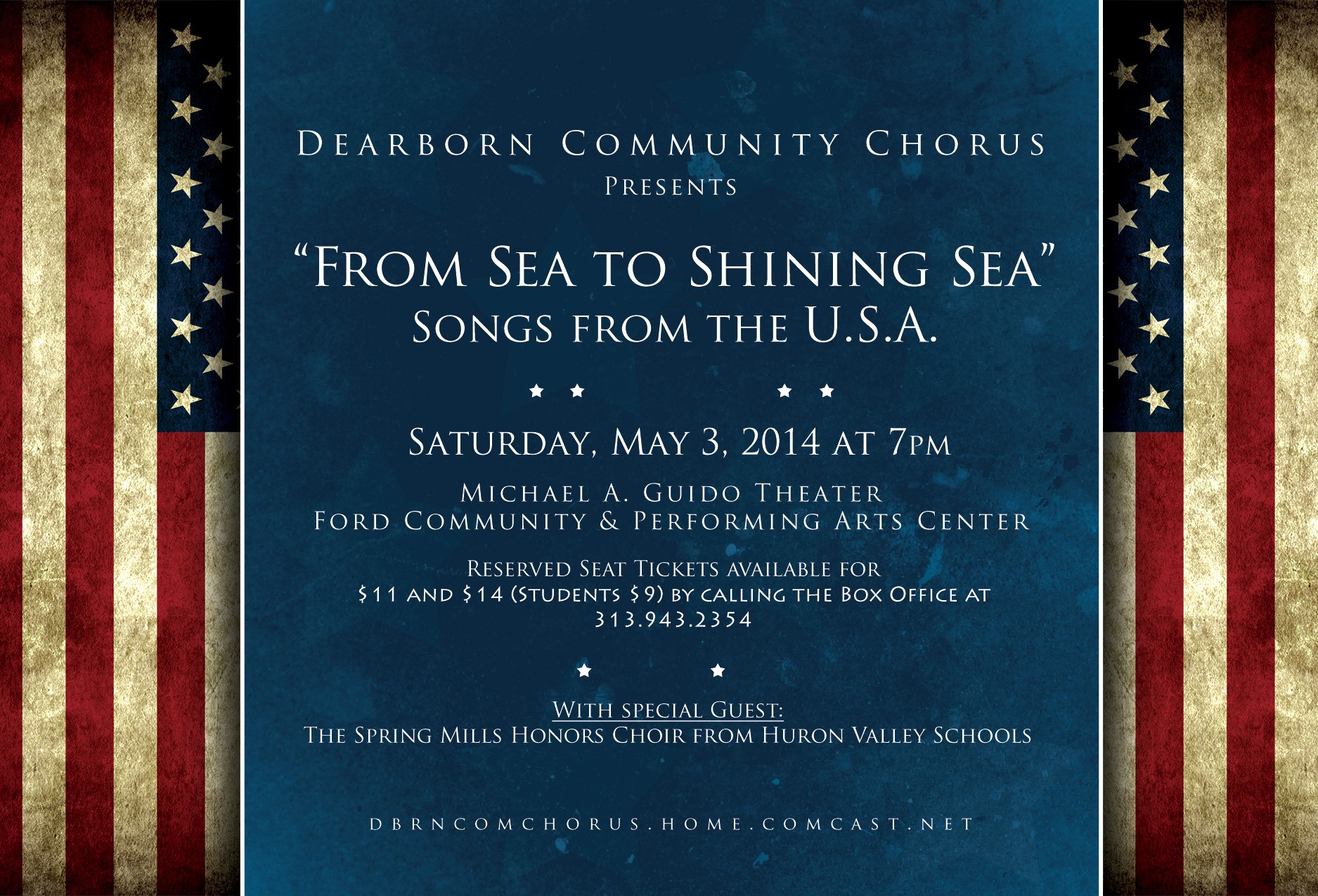 Dearborn Community Chorus Spring Concert "From Sea to Shining Sea".