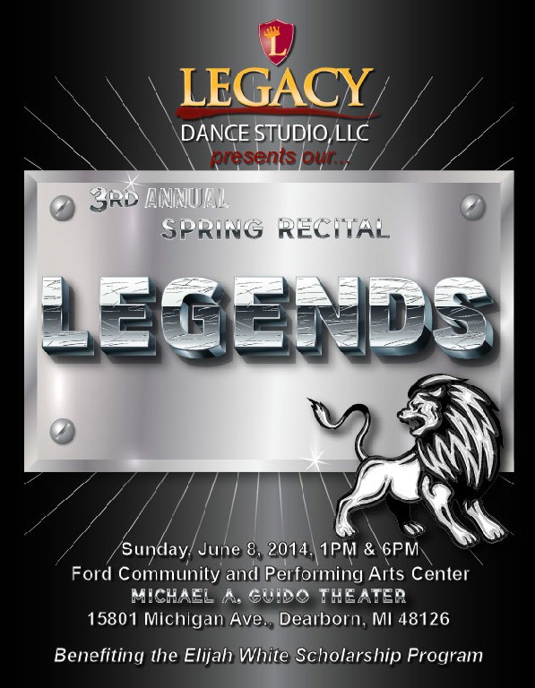 Legacy Dance Studio, LLC presents "Legends" 3rd Annual Spring Recital