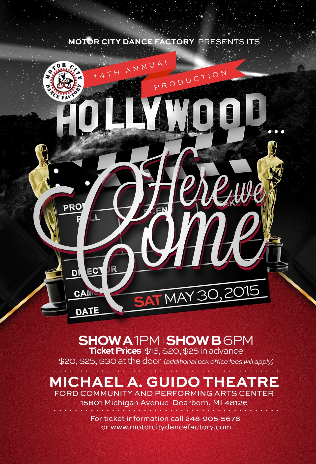 Motor City Dance Factory 2015 Recital "Hollywood Here We Come"