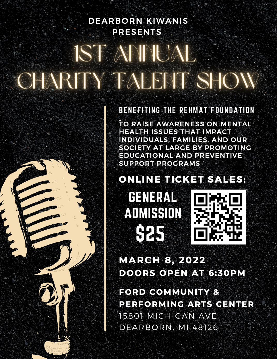 Dearborn Kiwanis presents 1st Annual Charity Talent Show