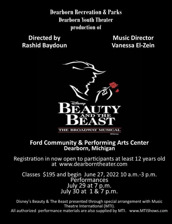 Dearborn Youth Theater Registration Classes begin on June 27, 2022
