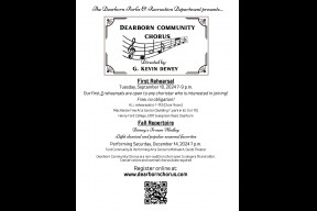 Dearborn Community Chorus Fall Registation