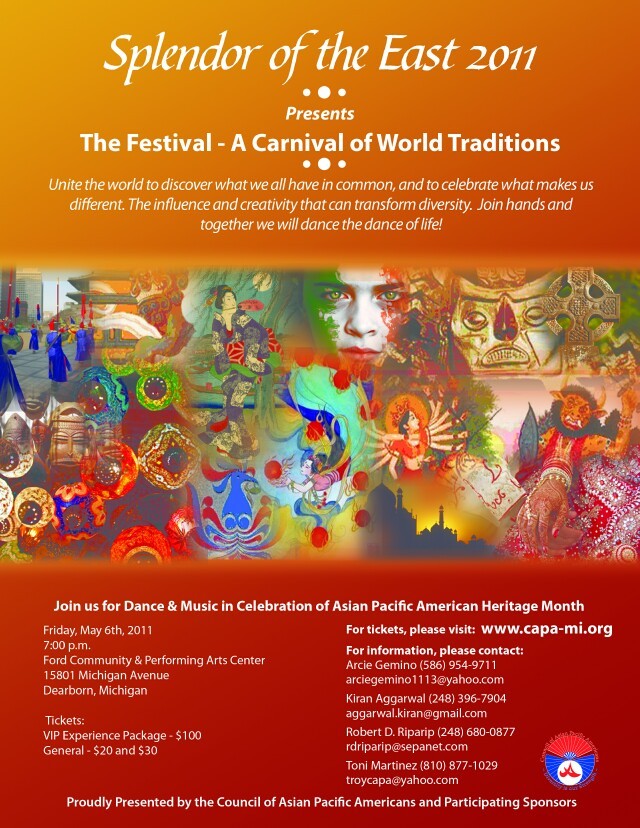 Council of Asian Pacific Americans 2011 "The Festival - A Carnival of World Traditions".