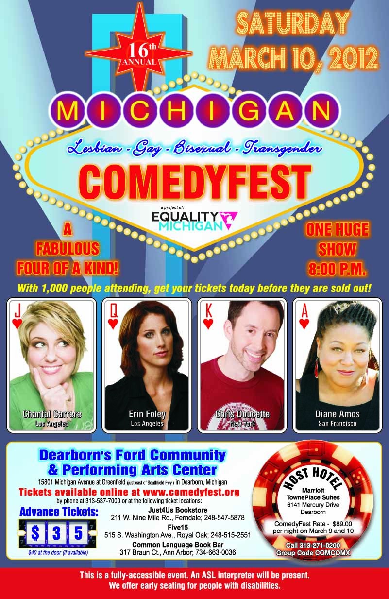16th Annual Michigan Gay & Lesbian ComedyFest